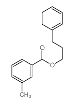 Benzoic acid,3-methyl-, 3-phenylpropyl ester Structure