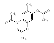 1,2,4-Benzenetriol,5-methyl-, 1,2,4-triacetate structure