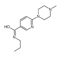 6-(4-methylpiperazin-1-yl)-N-propylpyridine-3-carboxamide结构式