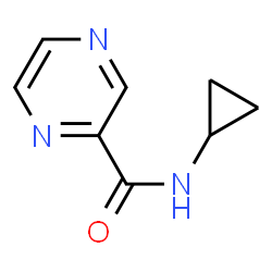 Pyrazinecarboxamide, N-cyclopropyl- (9CI)结构式