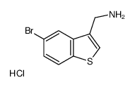 (5-Bromobenzo[b]thiophen-3-yl)methanamine, HCl结构式