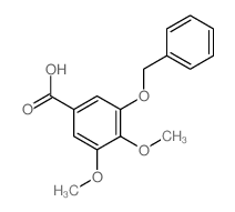 3,4-dimethoxy-5-phenylmethoxy-benzoic acid structure