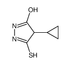 3-Pyrazolidinone, 4-cyclopropyl-5-thioxo- (9CI)结构式