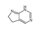 5H-Pyrrolo[2,3-d]pyrimidine, 6,7-dihydro- (8CI,9CI) structure
