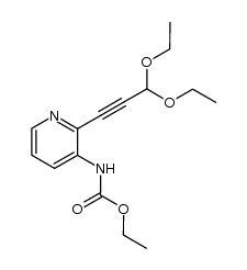 ethyl 2-(3,3-diethoxypropynyl)-3-pyridinecarbamate结构式