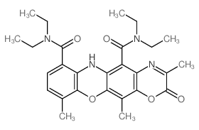 5-N,5-N,7-N,7-N-tetraethyl-3,10,12-trimethyl-2-oxo-6H-[1,4]oxazino[3,2-b]phenoxazine-5,7-dicarboxamide Structure