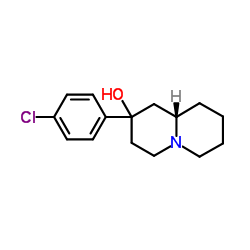 (9aS)-2-(4-Chlorophenyl)octahydro-2H-quinolizin-2-ol Structure