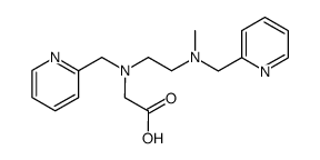 N-carboxymethyl-N'-methyl-N,N'-bis(2-pyridylmethyl)-1,2-ethanediamine结构式