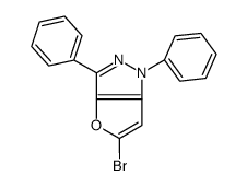 5-bromo-1,3-diphenylfuro[3,2-c]pyrazole结构式