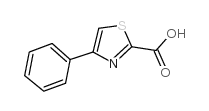 4-苯基噻唑-2-羧酸结构式