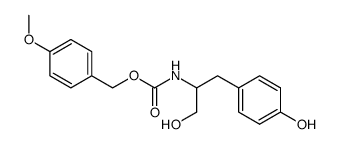 N-(4-methoxybenzyloxycarbonyl)-tyrosinol Structure