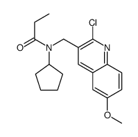 Propanamide, N-[(2-chloro-6-methoxy-3-quinolinyl)methyl]-N-cyclopentyl- (9CI) picture