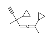 (5-cyclopropyl-5-methylhepta-2,3-dien-6-yn-2-yl)cyclopropane结构式