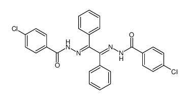 Benzil-bis(p-chlorbenzoylhydrazon)结构式