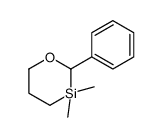 3,3-dimethyl-2-phenyl-1,3-oxasilinane Structure