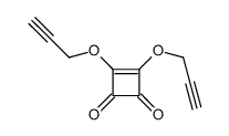 3,4-bis(prop-2-ynoxy)cyclobut-3-ene-1,2-dione结构式