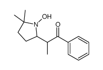 2-(1-hydroxy-5,5-dimethylpyrrolidin-2-yl)-1-phenylpropan-1-one结构式