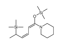 trimethyl-(1-piperidin-1-yl-5-trimethylsilylhexa-1,3-dienoxy)silane结构式