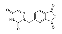 4-(3,5-dioxo-4,5-dihydro-3H-[1,2,4]triazin-2-ylmethyl)-phthalic acid anhydride Structure