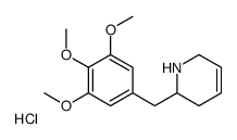 2-[(3,4,5-trimethoxyphenyl)methyl]-1,2,3,6-tetrahydropyridine,hydrochloride Structure