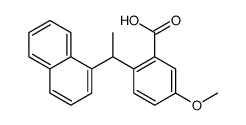 5-methoxy-2-(1-naphthalen-1-ylethyl)benzoic acid结构式
