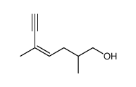 2,5-dimethylhept-4-en-6-yn-1-ol Structure