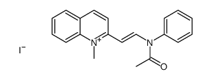 N-[2-(1-methylquinolin-1-ium-2-yl)ethenyl]-N-phenylacetamide,iodide Structure