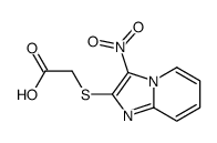 2-(3-nitroimidazo[1,2-a]pyridin-2-yl)sulfanylacetic acid结构式