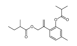 10-(2-Methylbutyryloxy)-8,9-dehydrothymol-isobutyrat Structure