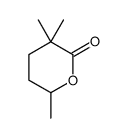 3,3,6-trimethyloxan-2-one Structure