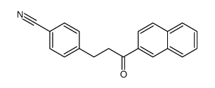 4-(3-naphthalen-2-yl-3-oxopropyl)benzonitrile Structure