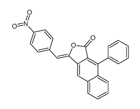 1-[(4-nitrophenyl)methylidene]-4-phenylbenzo[f][2]benzofuran-3-one结构式