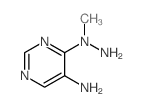 5-Pyrimidinamine,4-(1-methylhydrazinyl)- Structure