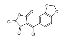 4-[1,3-benzodioxol-5-yl(chloro)methylidene]oxolane-2,3,5-trione结构式