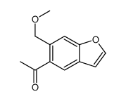 1-[6-(methoxymethyl)-1-benzofuran-5-yl]ethanone结构式