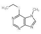 Purine, 6- (ethylthio)-7-methyl-结构式