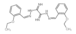 N1,N2-bis[(2-ethoxyphenyl)methylideneamino]ethanediimidamide结构式
