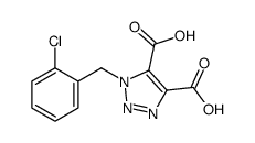 1-[(2-chlorophenyl)methyl]triazole-4,5-dicarboxylic acid Structure