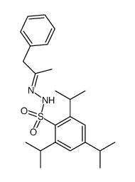 2,4,6-triisopropyl-N'-(1-phenylpropan-2-ylidene)benzenesulfonohydrazide结构式