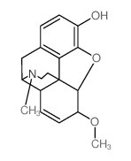 Morphinan-3-ol,7,8-didehydro-4,5-epoxy-6-methoxy-17-methyl-, (5a,6a)-结构式