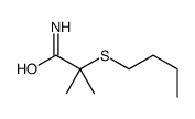 2-(Butylthio)-2-methylpropionamide Structure