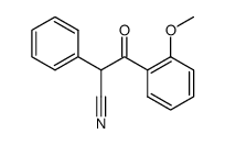 3-(2-methoxy-phenyl)-3-oxo-2-phenyl-propionitrile Structure