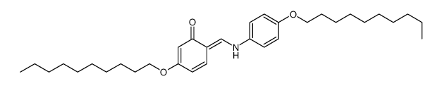 3-decoxy-6-[(4-decoxyanilino)methylidene]cyclohexa-2,4-dien-1-one结构式