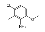3-chloro-6-methoxy-2-methyl-aniline Structure