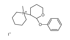 1-methyl-1-[(2S,3S)-2-phenoxyoxan-3-yl]piperidin-1-ium,iodide Structure