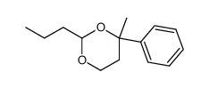 2-Propyl-4-methyl-4-phenyl-1,3-dioxane结构式