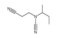 Cyanamide, (2-cyanoethyl)(1-methylpropyl)- (9CI) Structure