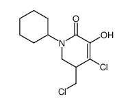 4-Chloro-5-chloromethyl-1-cyclohexyl-3-hydroxy-5,6-dihydro-1H-pyridin-2-one Structure