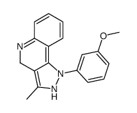 1-(3-methoxyphenyl)-3-methyl-2,4-dihydropyrazolo[4,3-c]quinoline Structure