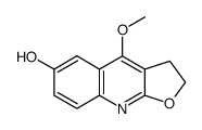 4-methoxy-2,3-dihydro-furo[2,3-b]quinolin-6-ol结构式